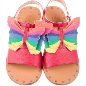Rainbow Gucci Sandals for Little Girls